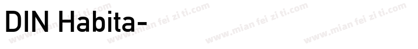 DIN Habita字体转换
